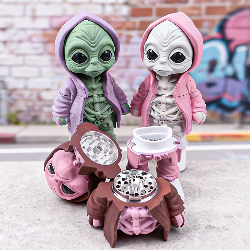 Herbal Wellness Products - Penggiling Herbal Alien Lucu, Penggiling Bumbu